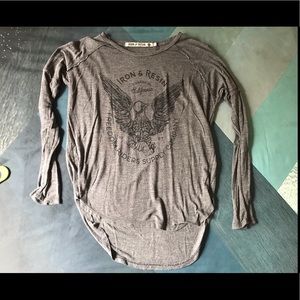 Iron & Resin grey slouchy shirt